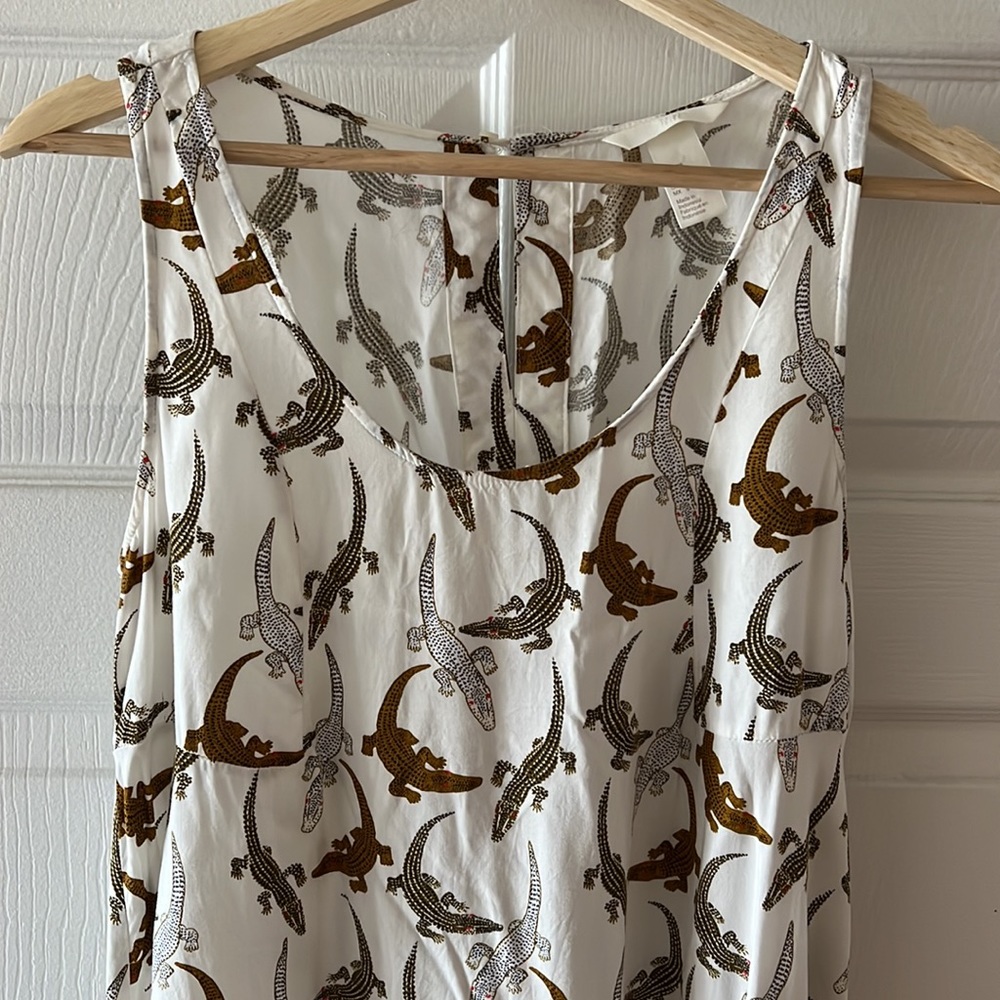 H&M Mini Dress Gator Crocodile pattern